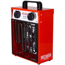 Тепловая электрическая пушка Ресанта ТЭП-3000Н 67/1/18 { 3000/1500 Вт, 220/230 В, 3.2 кг }